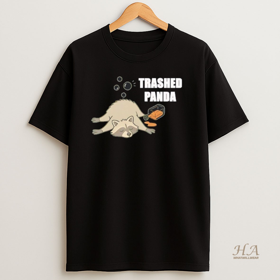 Official Raccoon In Virginia Liquor Story Trashed Panda Shirt