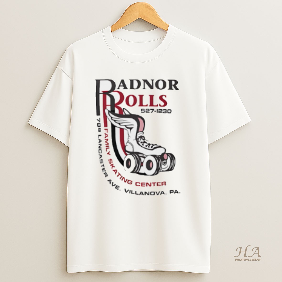 Official Radnor Rolls 527 1230 Family Skating Center Philadelphia T Shirt