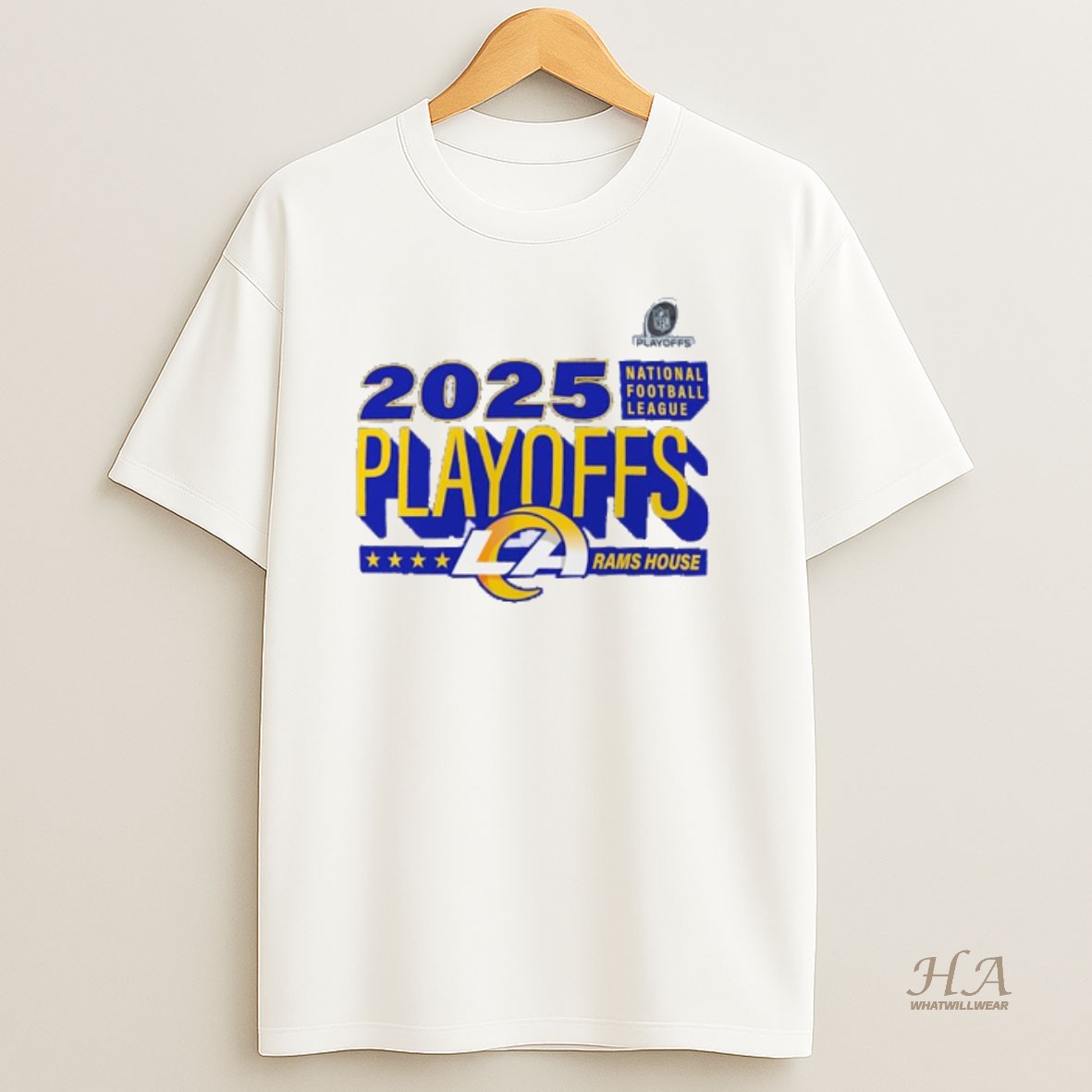 Official Rams House Nfl Playoffs Los Angeles Rams 2025 T Shirt