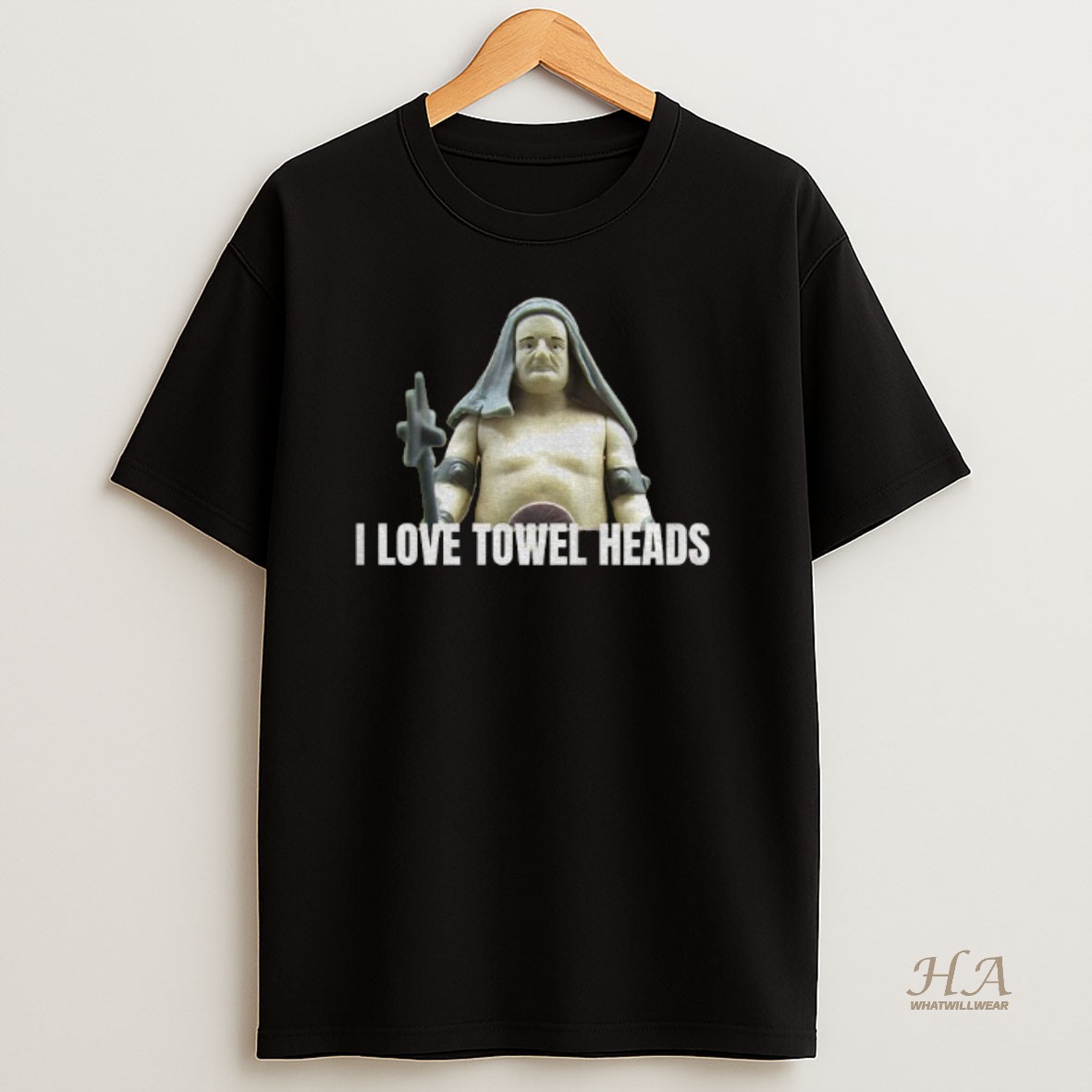 Official Rancor Keeper Star Wars I Love Towel Heads T Shirt