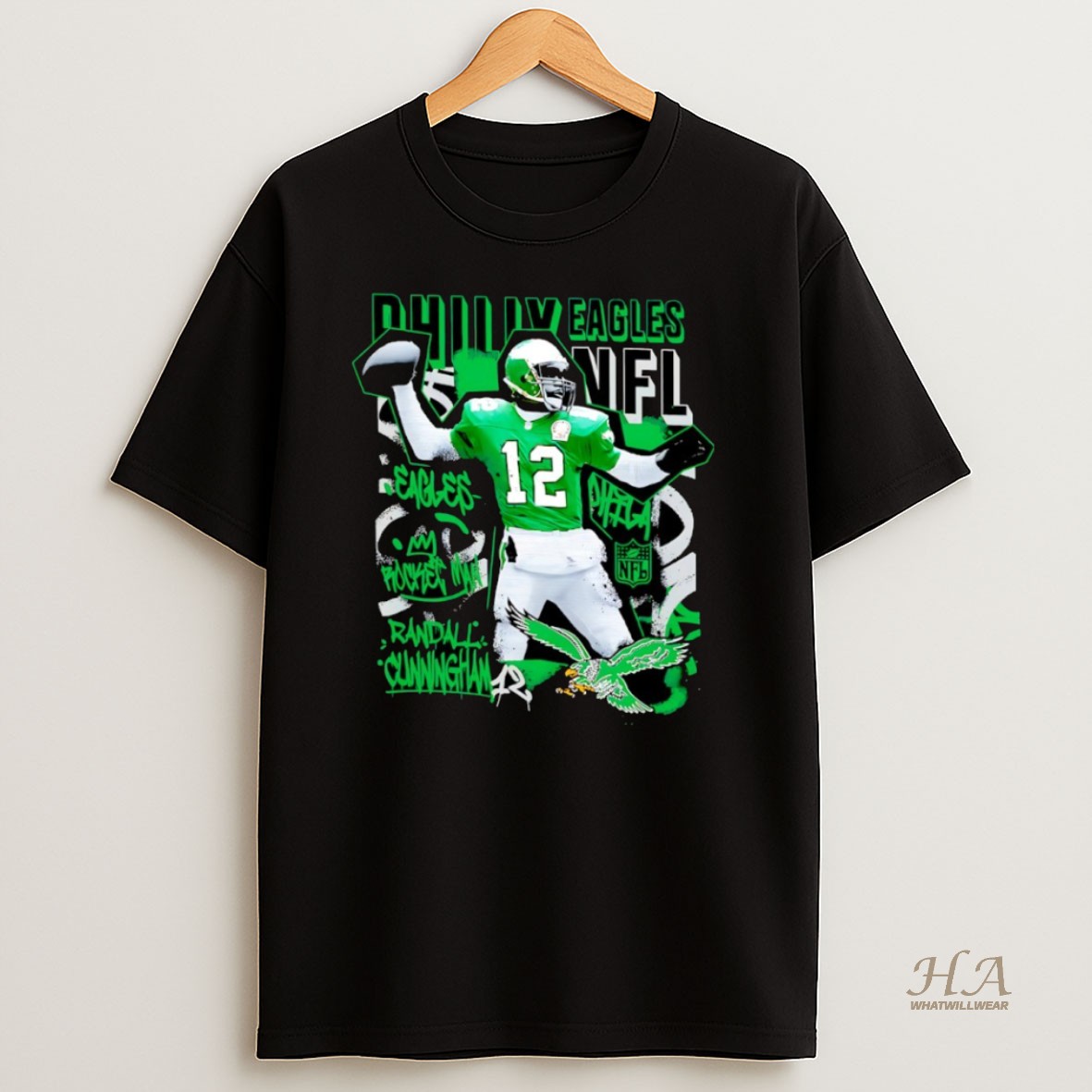 Official Randall Cunningham Philadelphia Eagles Nfl Star Player T Shirt