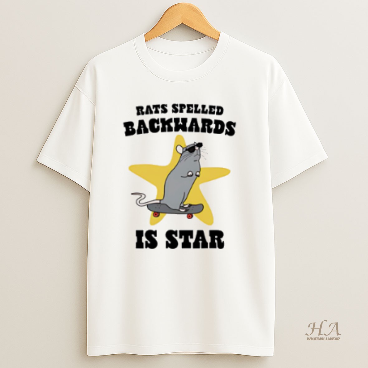 Official Rats Spelled Backwards Is Star T Shirt