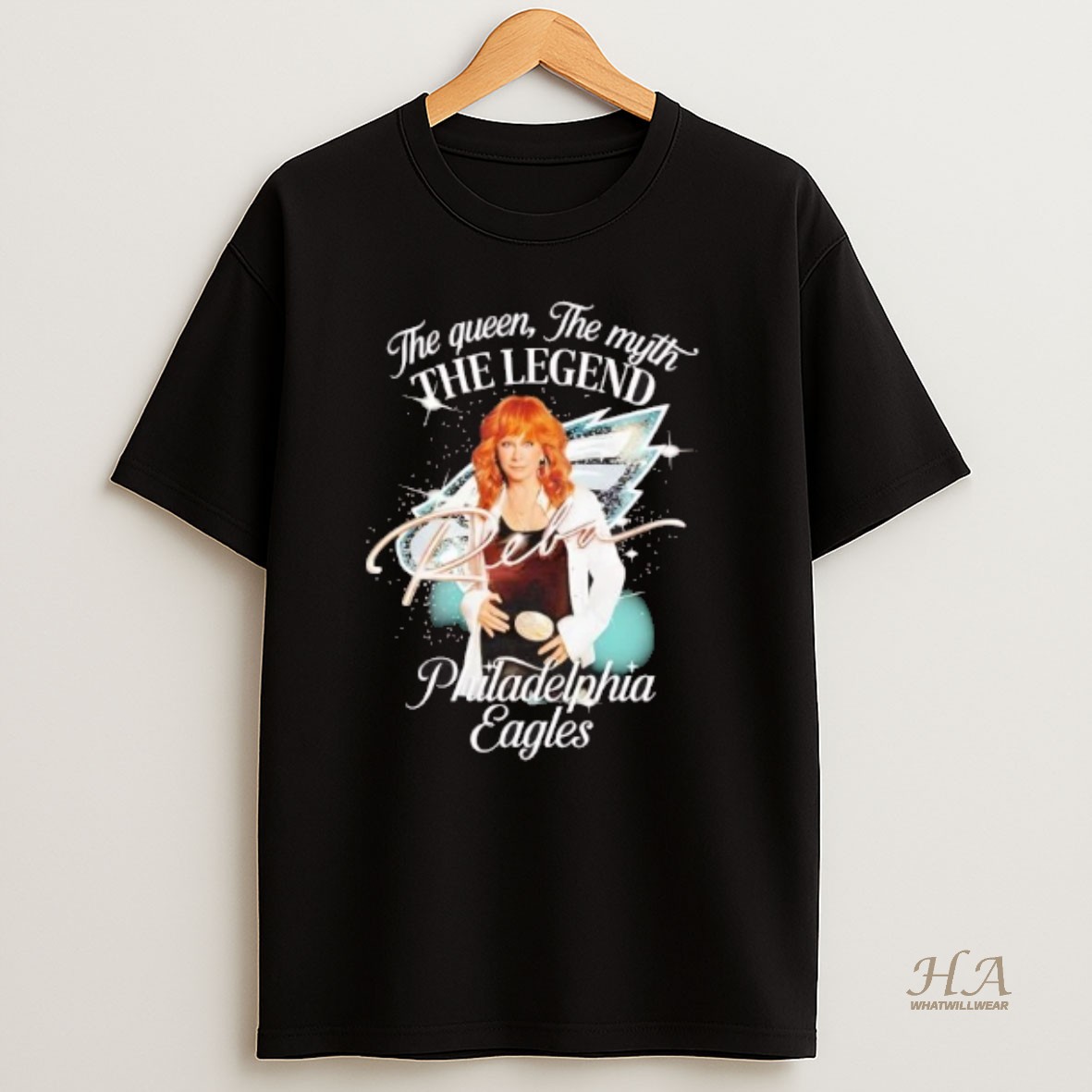 Official Reba The Queen The Myth The Legend Philadelphia Eagles T Shirt