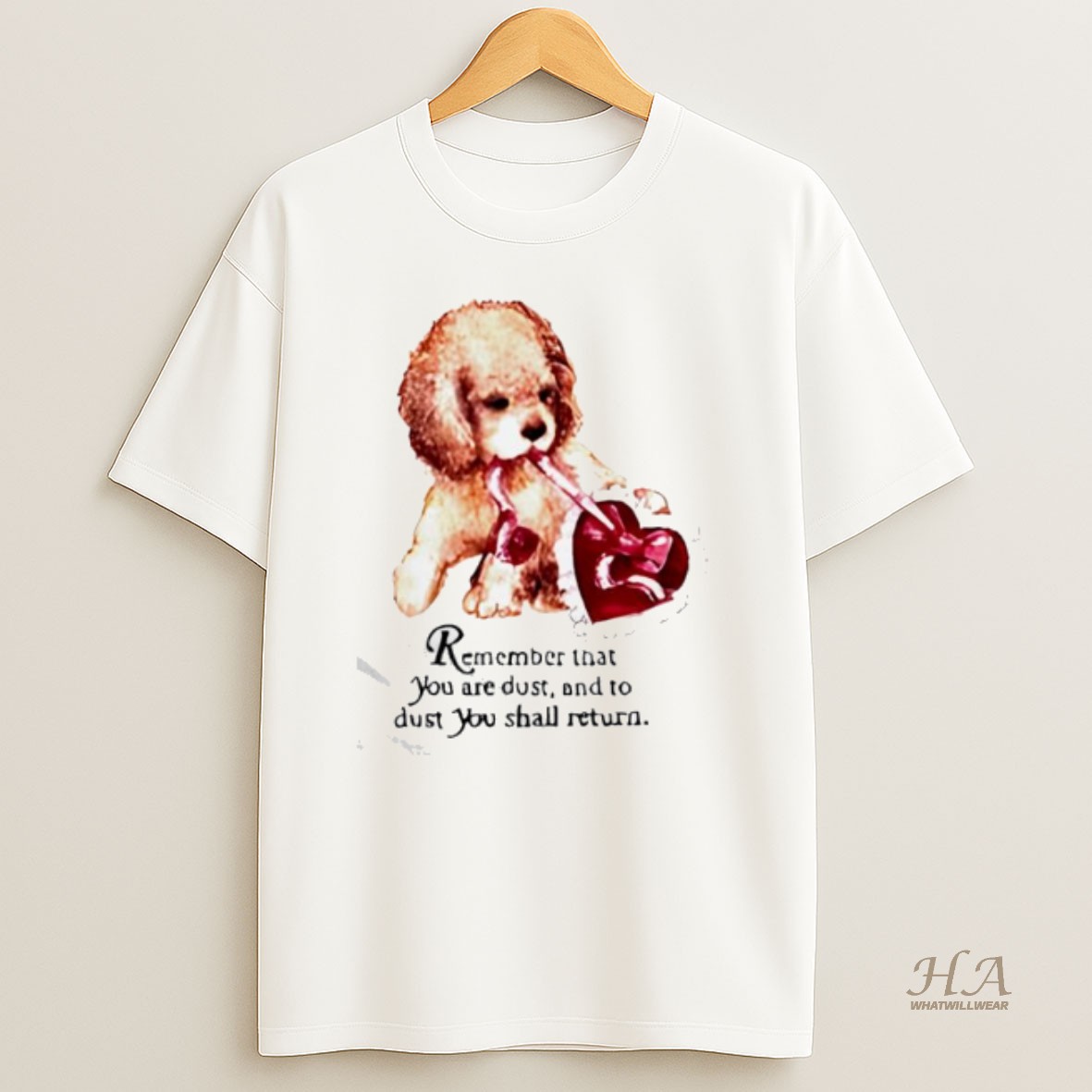 Official Remember That You Are Dust And To Dust You Shall Return Poodle Puppy Dog T Shirt