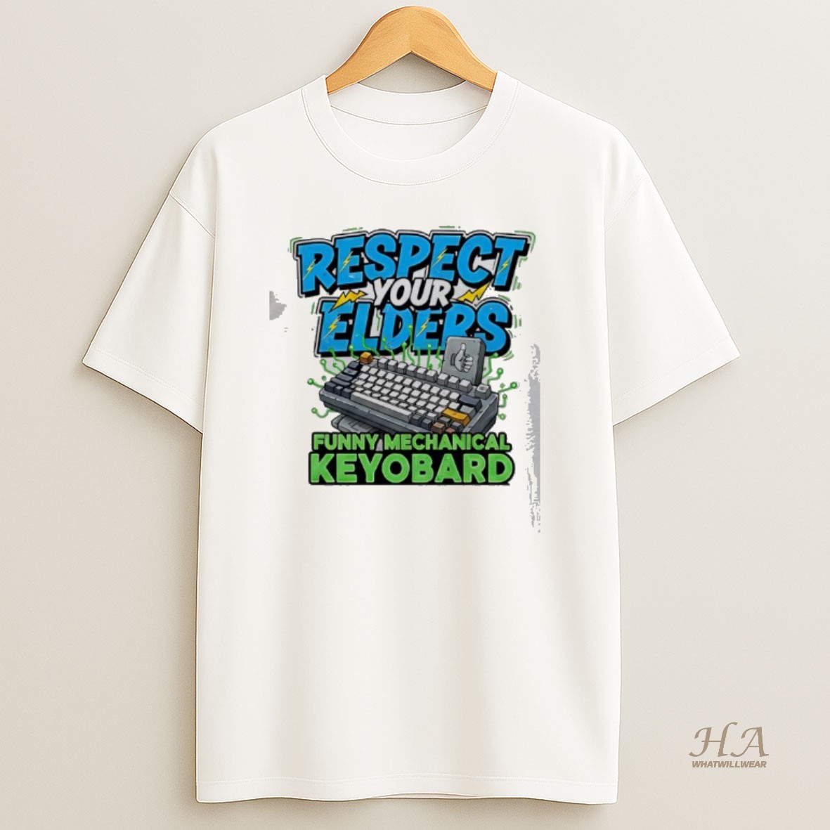Official Respect Your Elders Funny Mechanical Keyboard Nerd T Shirt