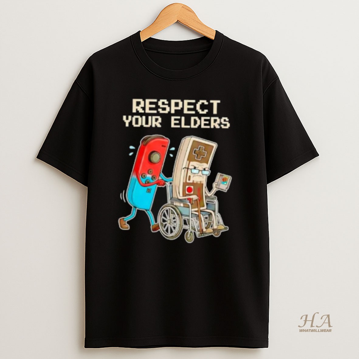 Official Respect Your Elders Nintendo Switch Joy Con Nes T Shirt