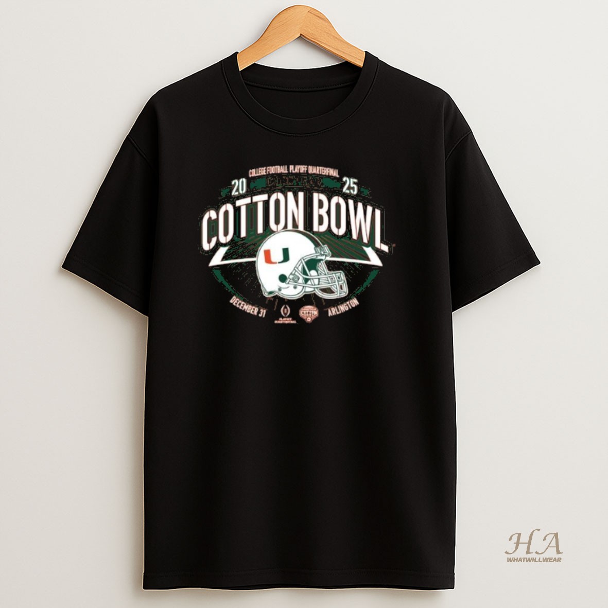 Official Retro Brands Miami Hurricanes Orange 2025 Goodyear Cotton Bowl T Shirt
