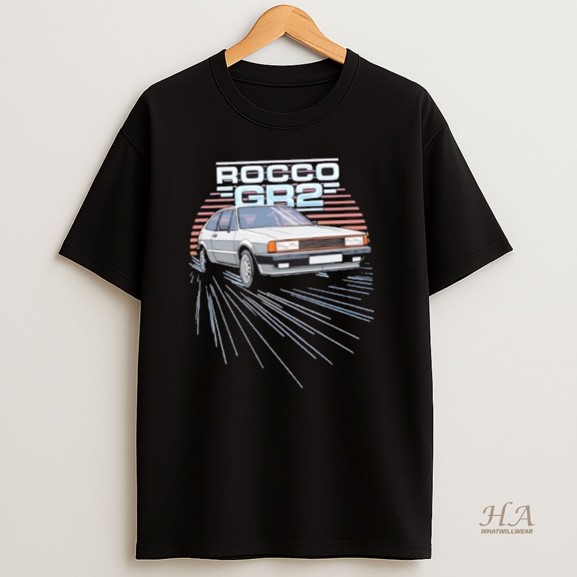 Official Retro Rocco Gr2 Car Vintage T Shirt