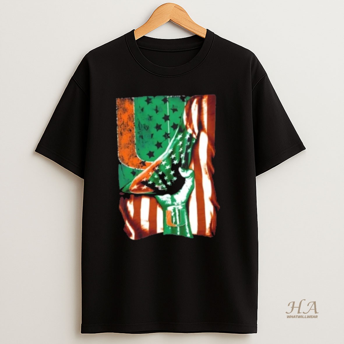 Official Revealing The Glory Miami Hurricanes X Usa Flag Shirt