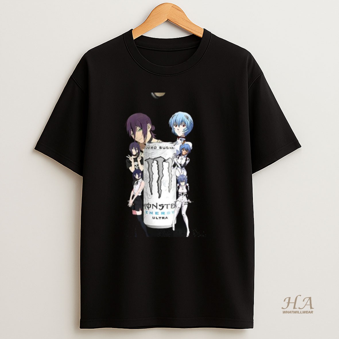 Official Reze And Rei Ayanami X Monster Energy T Shirt