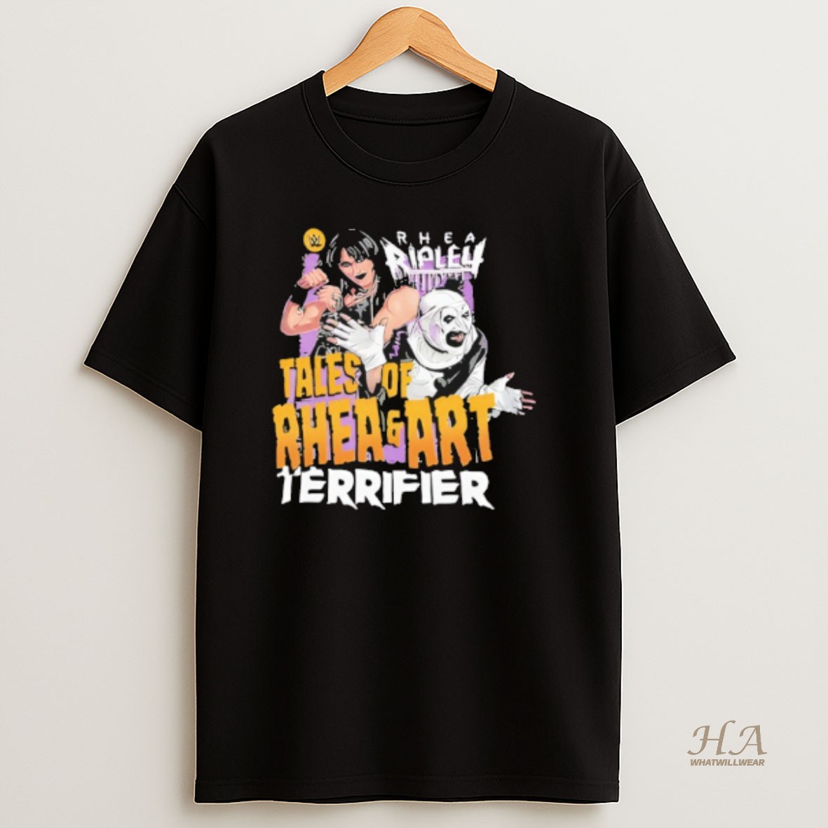 Official Rhea Ripley Tales Of Rhea And Art Terrifier T Shirt