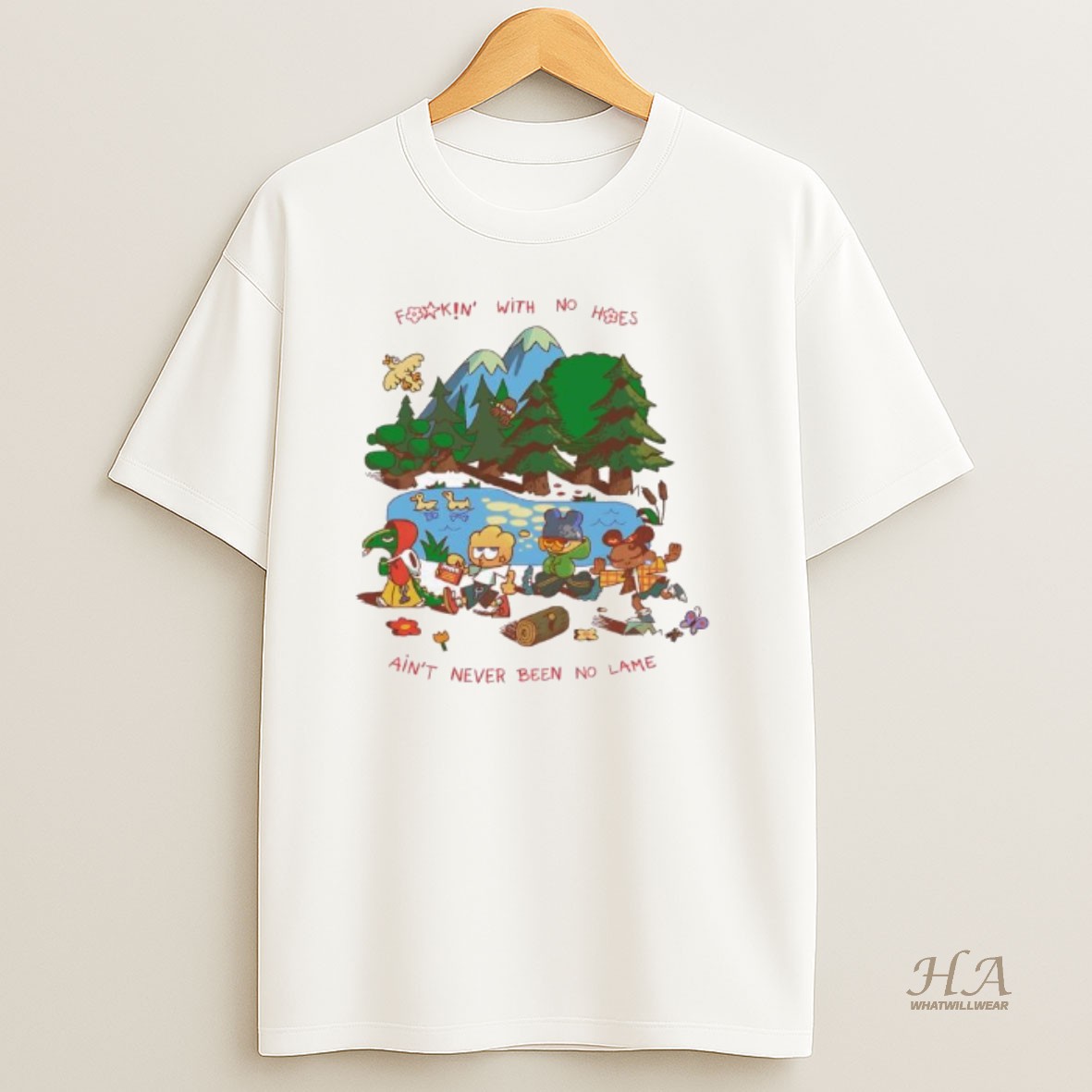 Official Rhymezlikedimez Fookin With No Hoes Aint Never Been No Lame Graphic T Shirt