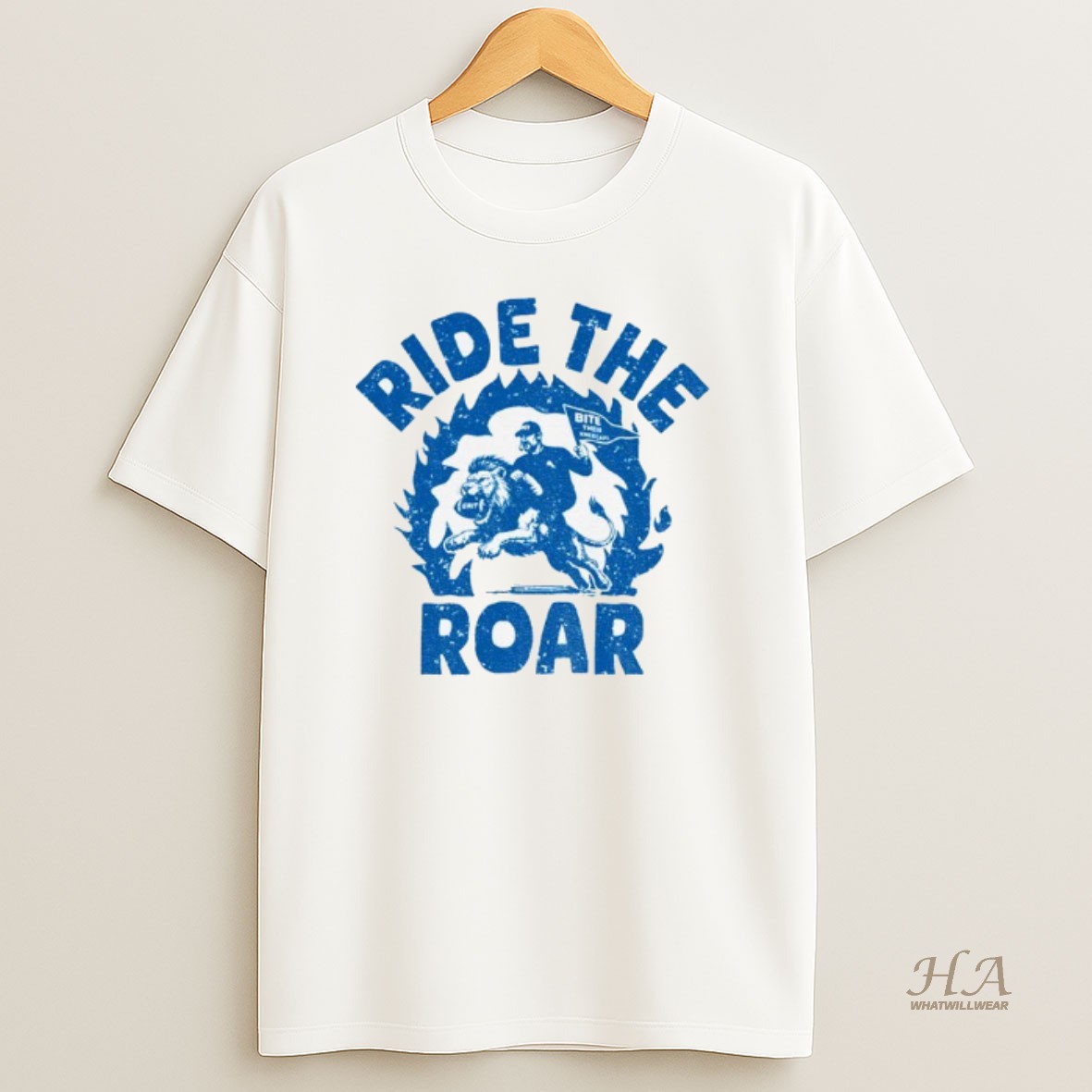 Official Ride The Roar Dan Campbell Detroit Lions Nfl Football Vintage T Shirt