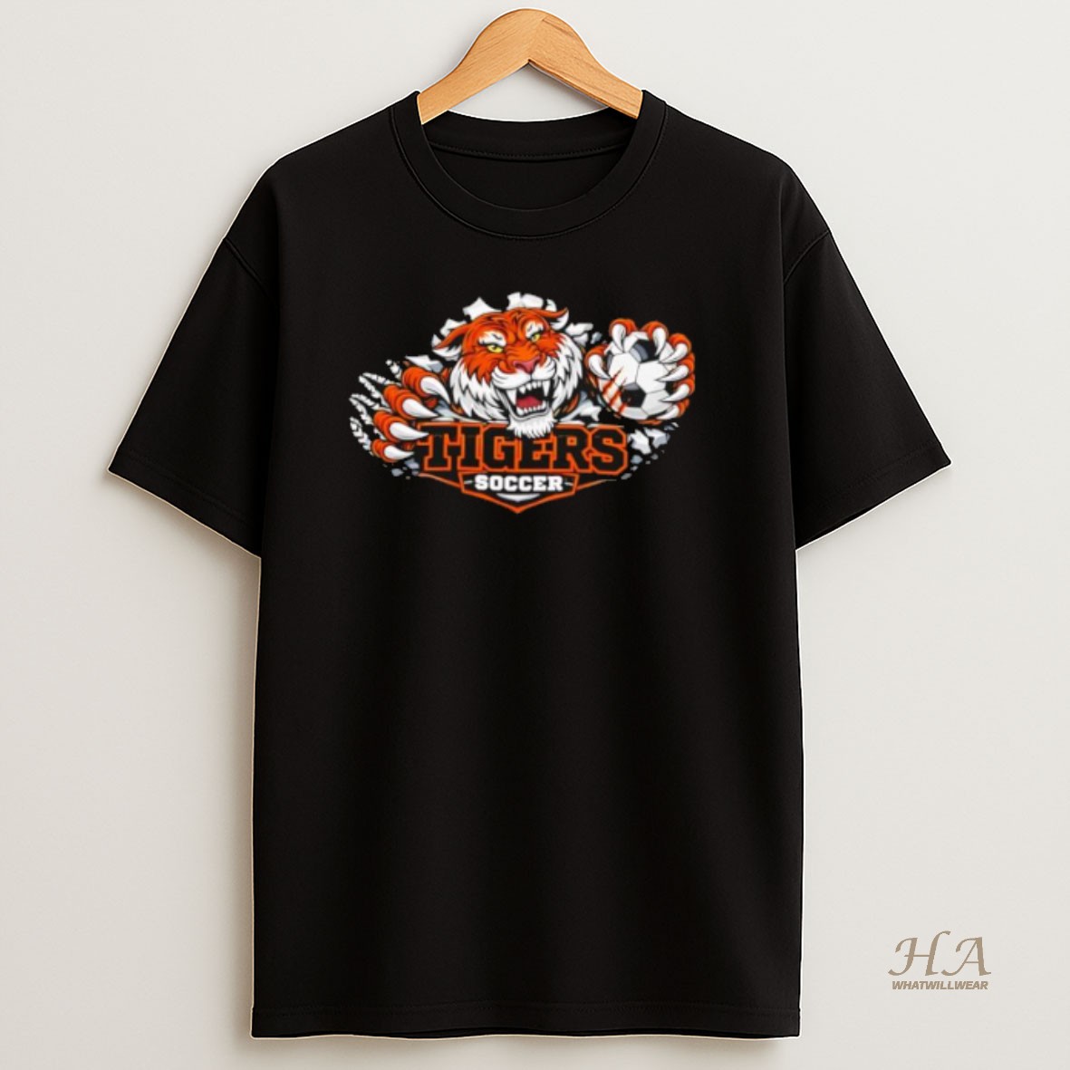 Official Roaring Tiger Soccer Mascot Sports T Shirt