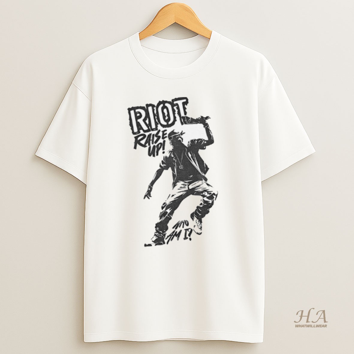 Official Roaring Riot Raise Up Who Am I T Shirt