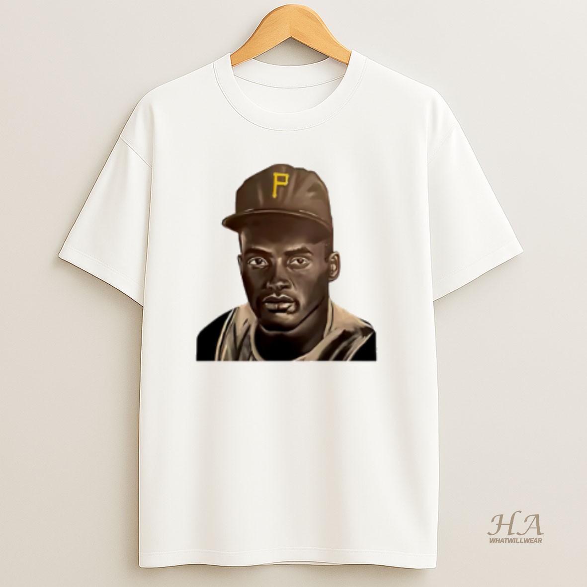 Official Roberto Clemente Pittsburgh Pirates Sculpture T Shirt