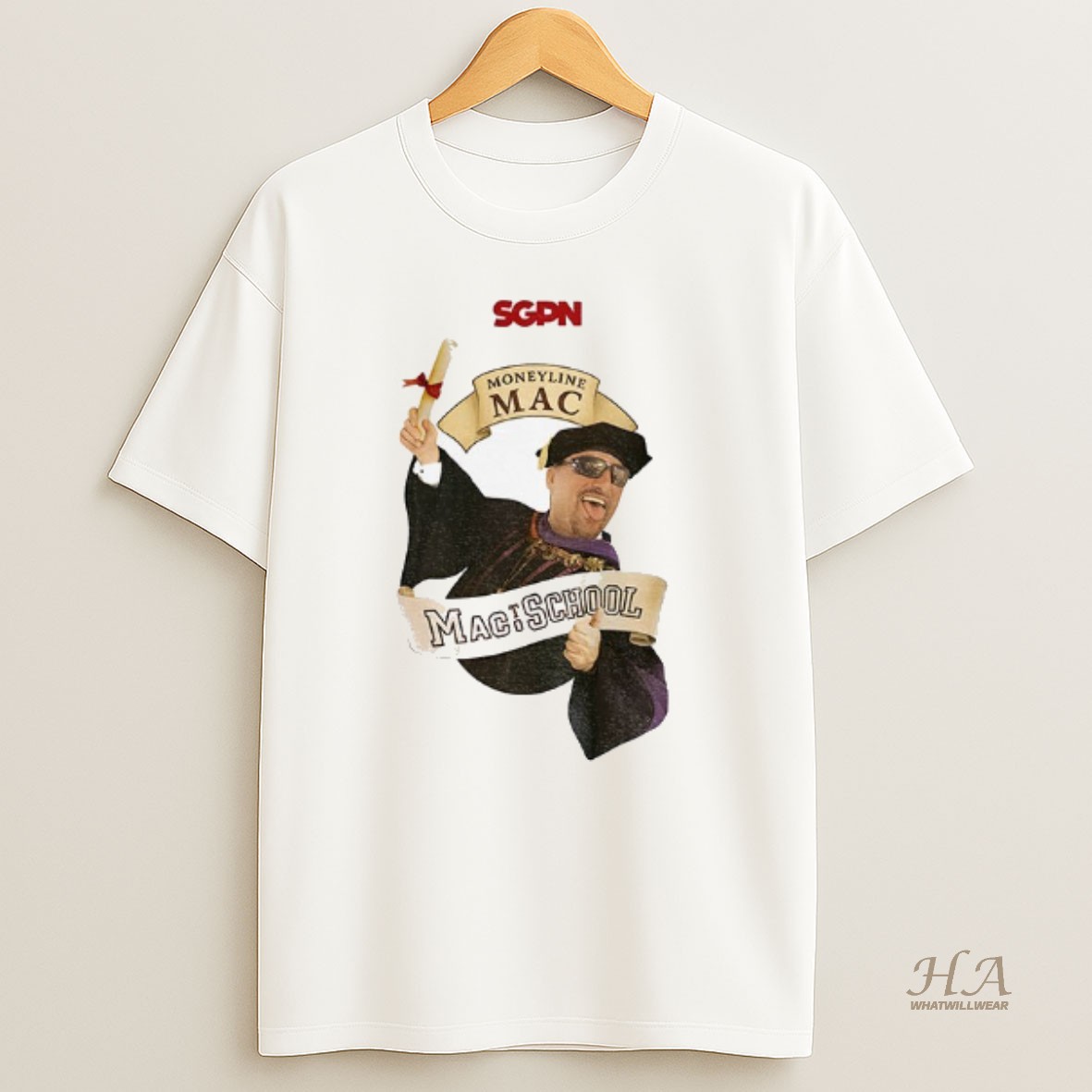 Official Rodney Dangerfield Mac To School Moneyline Mac Sgpn Shirt