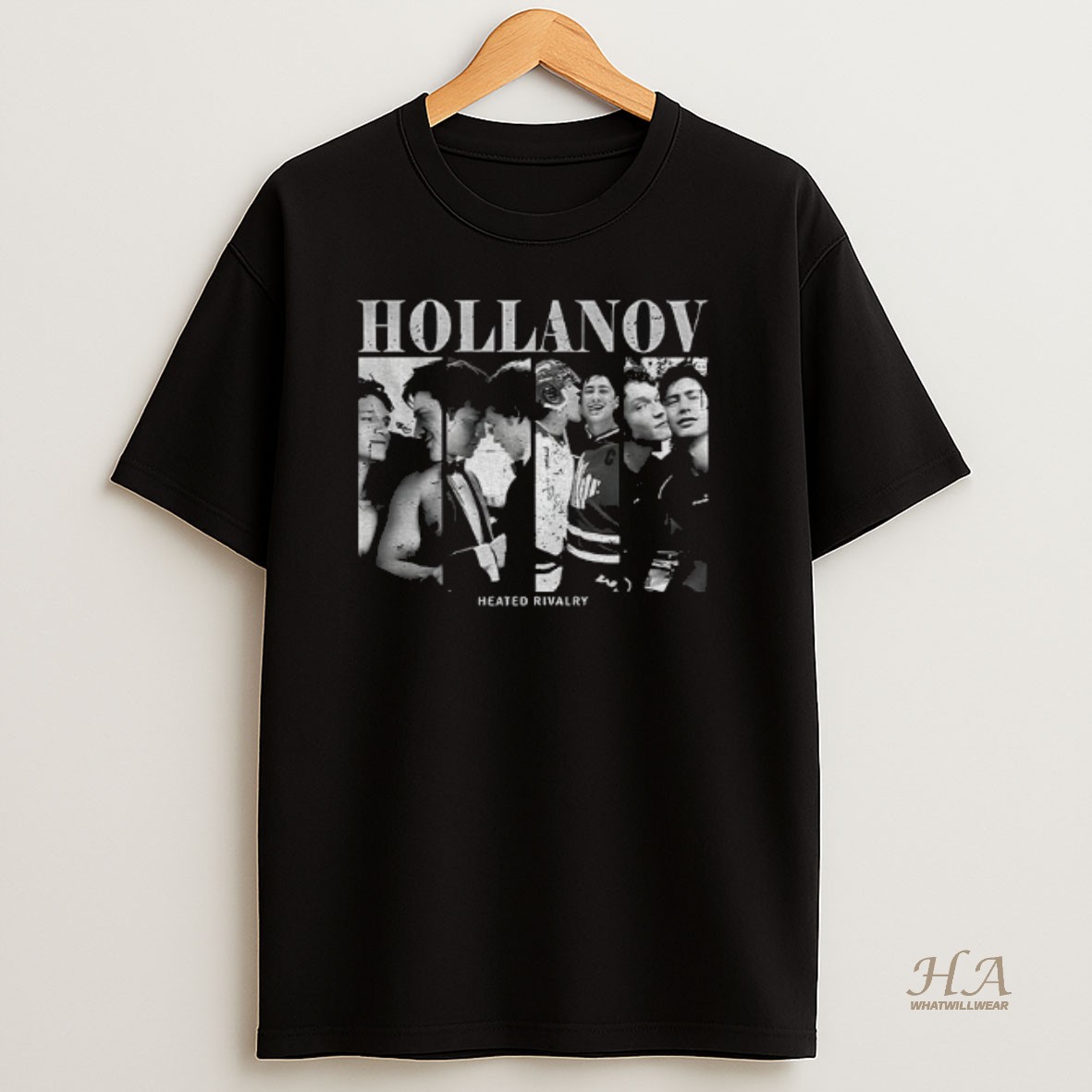 Official Romance De Hockey Hollanov Ilya Rozanov Licking Face Shane Hollander Heated Rivalry Signatures T Shirt