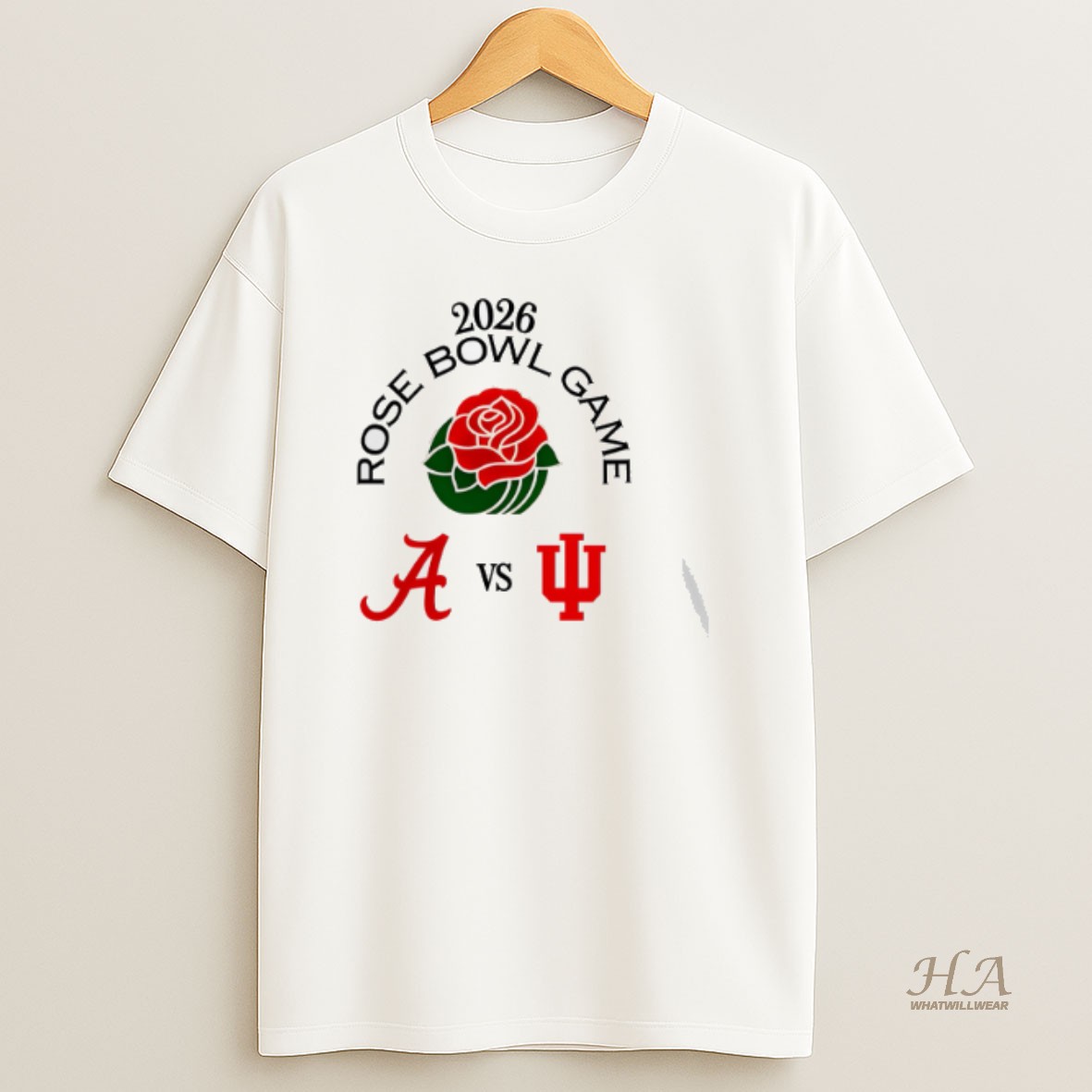 Official Rose Bowl Game 2026 Alabama Vs Indiana T Shirt