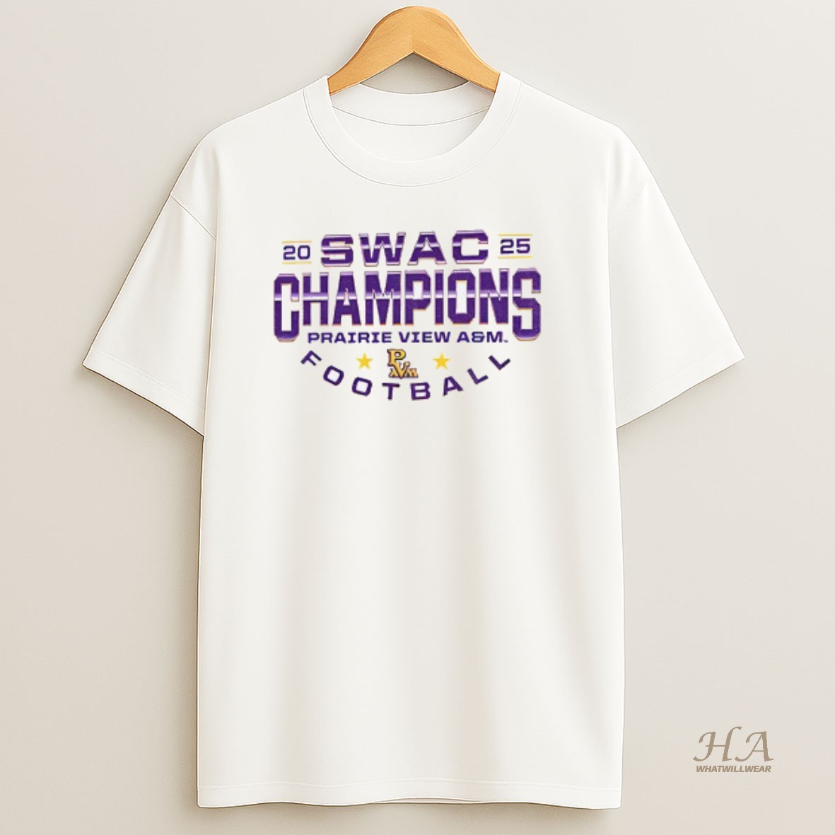 Official Swac Prairie View Am Champions Football 2025 T Shirt