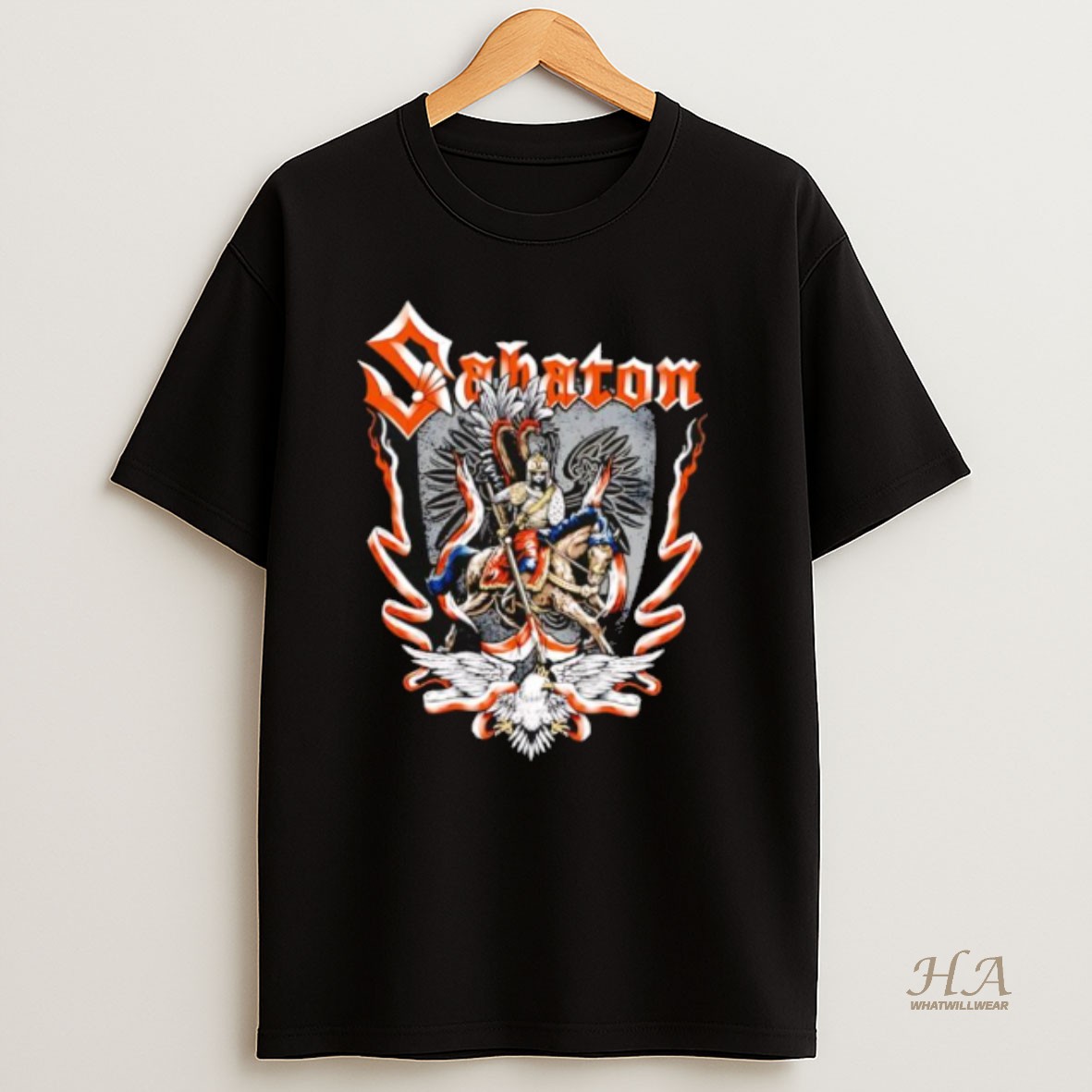 Official Sabaton Winged Hussars Logo T Shirt