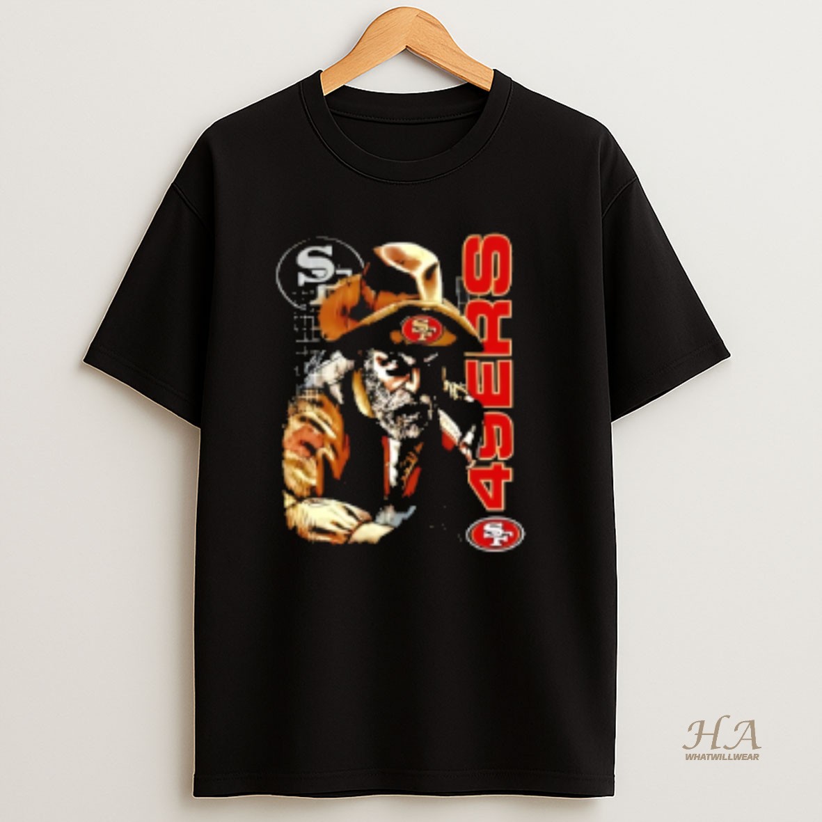 Official San Francisco 49ers Mascot Gold Miner T Shirt