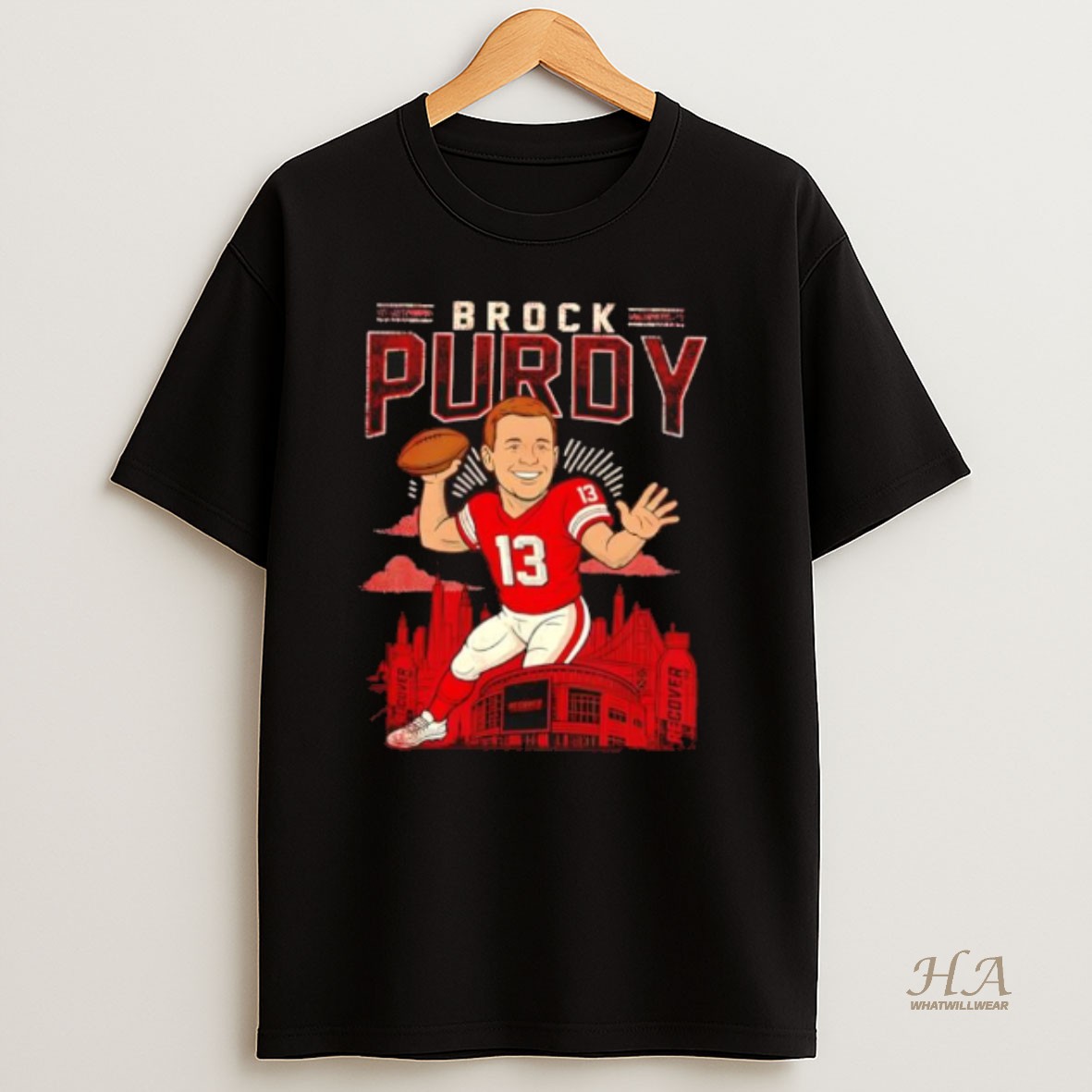 Official San Francisco 49ers Brock Purdy Cartoon T Shirt