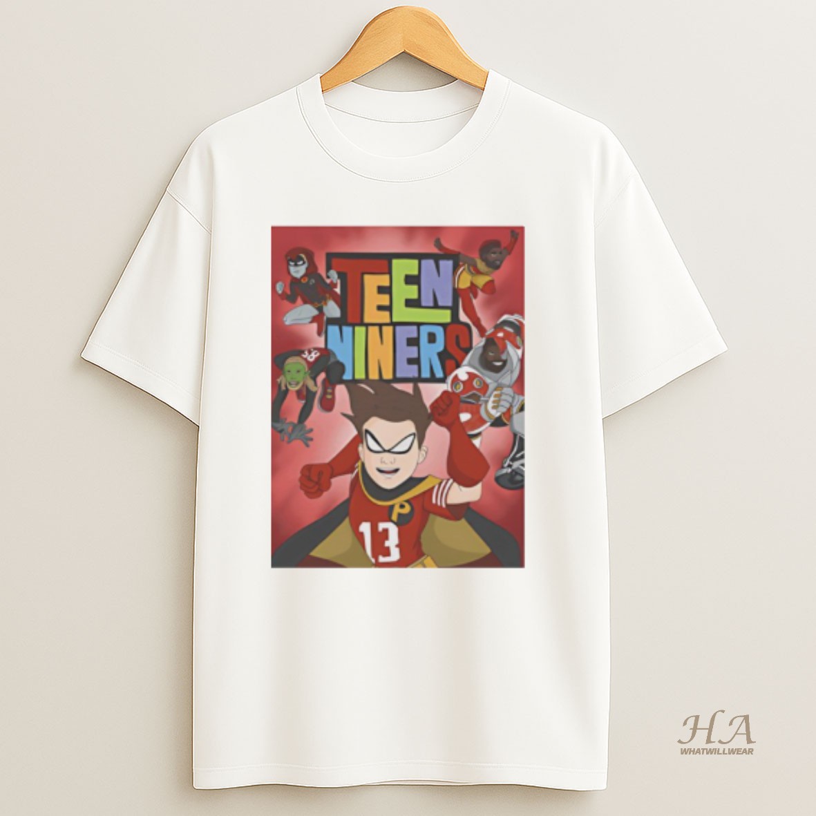 Official San Francisco 49ers X Super Hero Dc Comics Teen Niners T Shirt