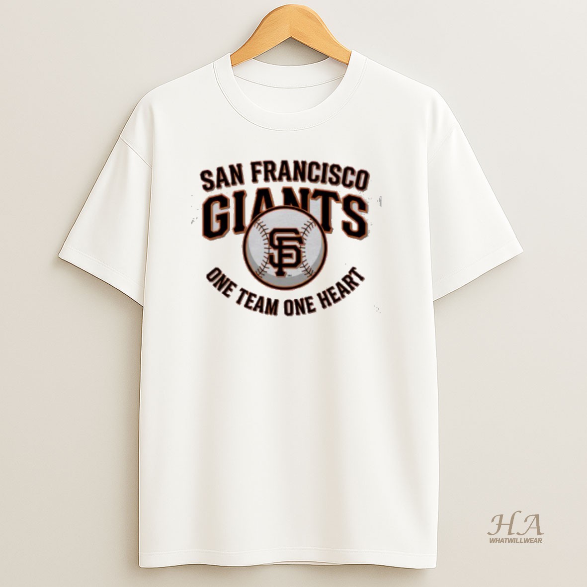 Official San Francisco Giants One Team One Heart Mlb T Shirt