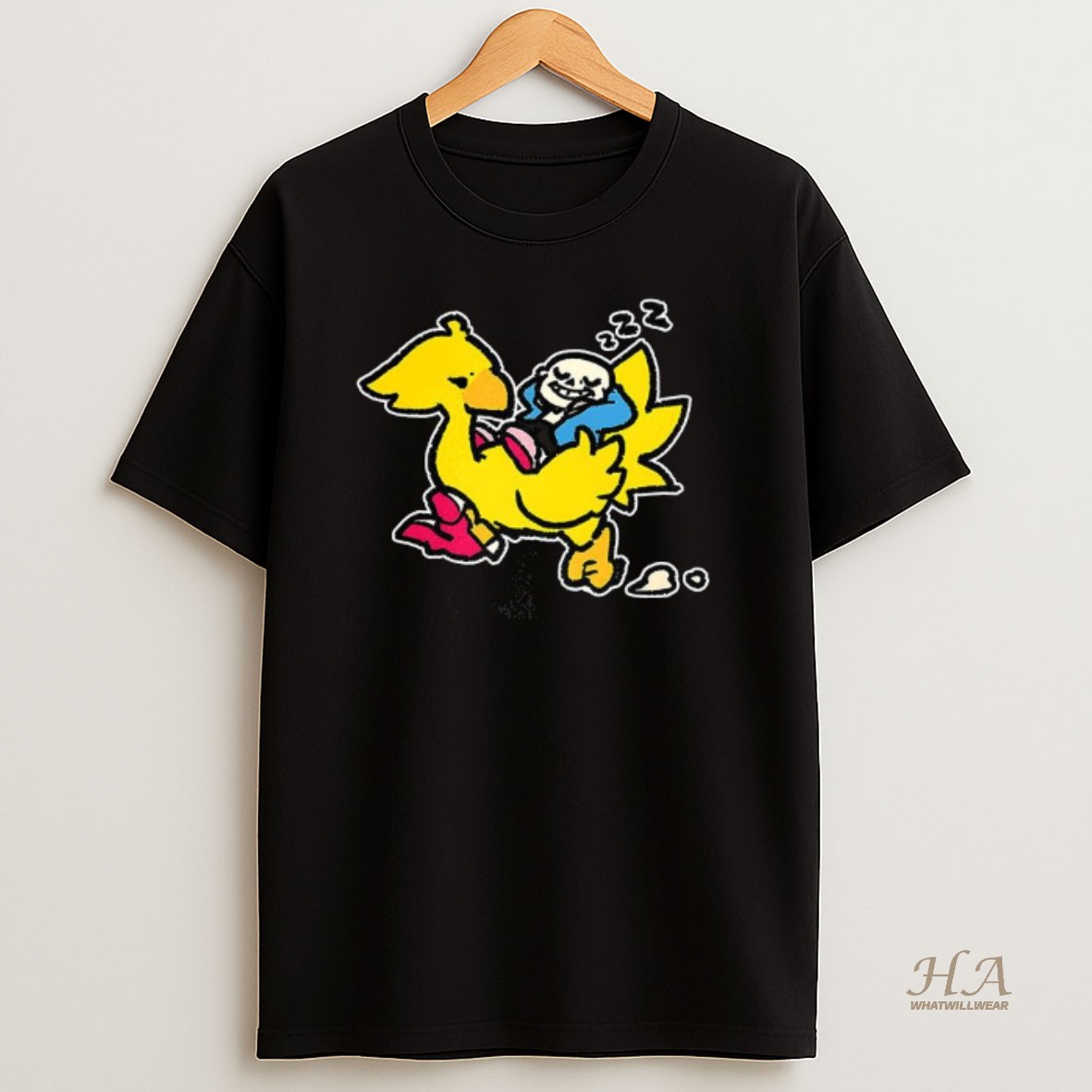 Official Sans And Chocobo Undertale X Square Enix T Shirt
