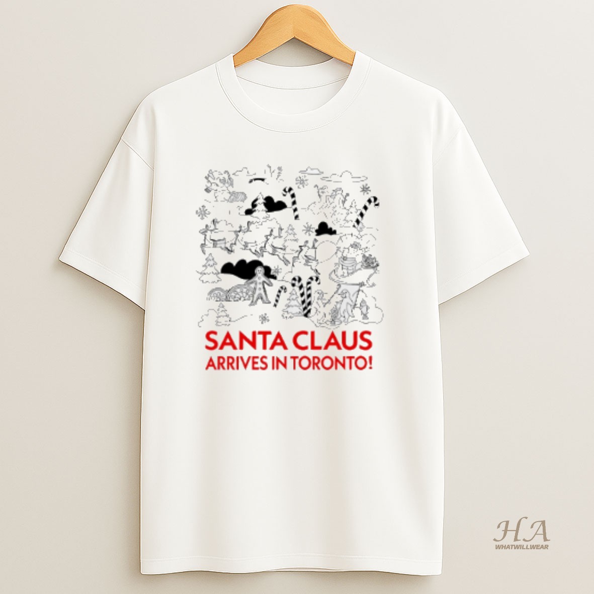 Official Santa Claus Arrives In Toronto Christmas Shirt