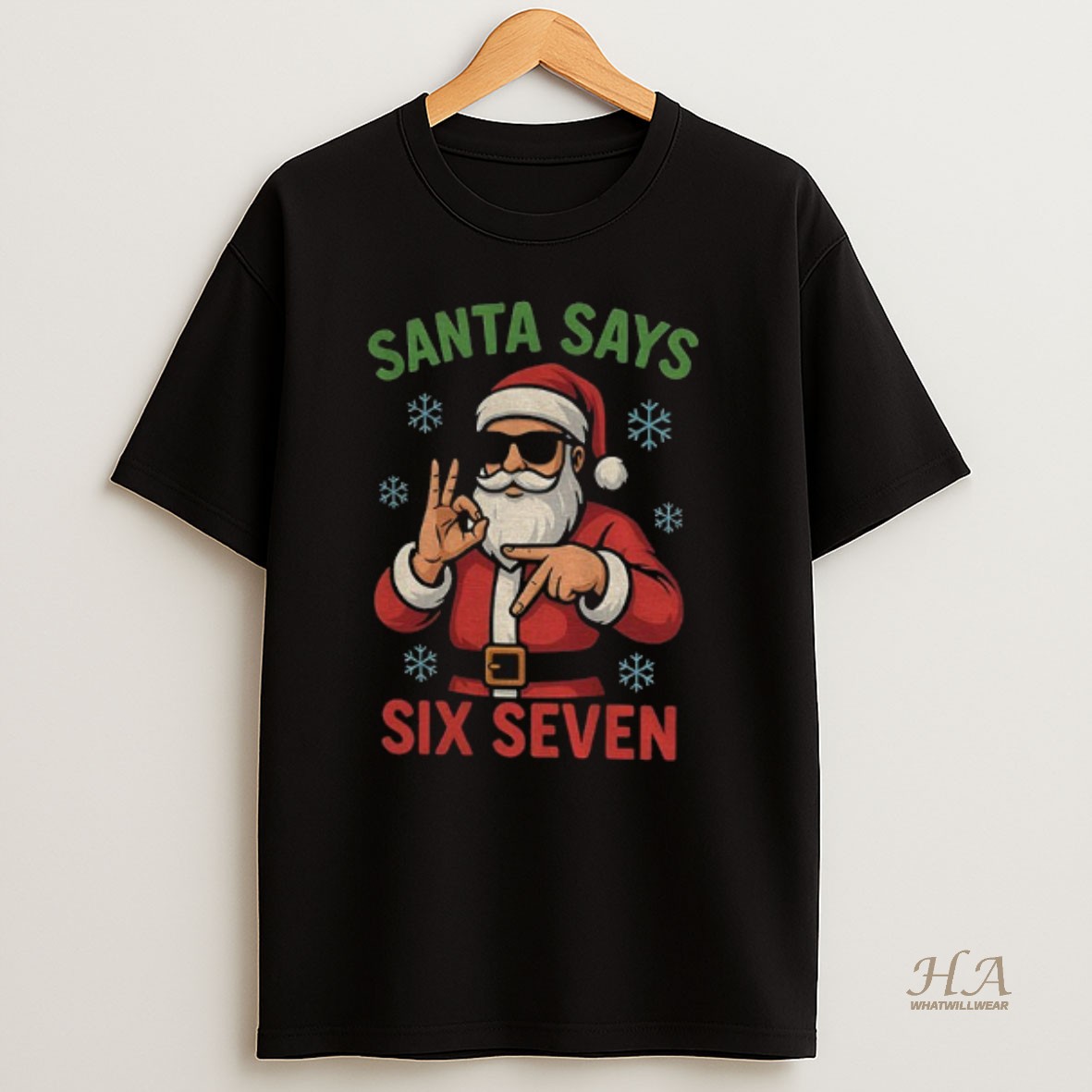 Official Santa Claus Says Six Seven Merry Christmas 2025 Shirt