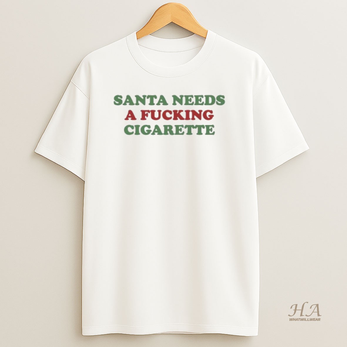 Official Santa Needs A Fucking Cigarette T Shirt