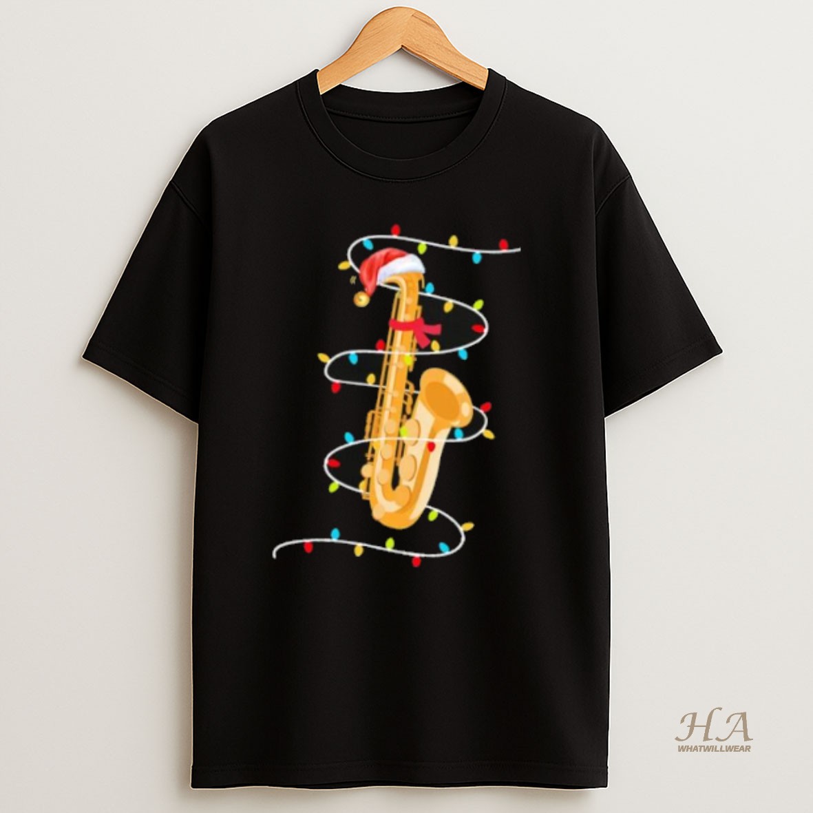 Official Saxophone Christmas Lights Stylish Shirt