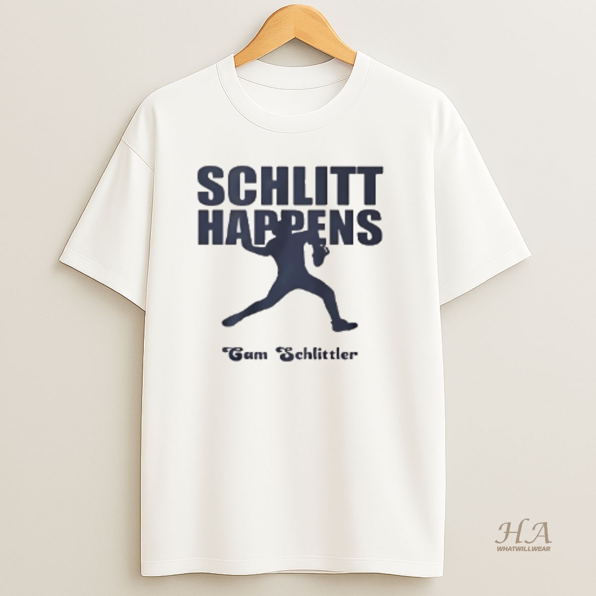 Official Schlitt Happens Cam Schlittler New York Yankees T Shirt