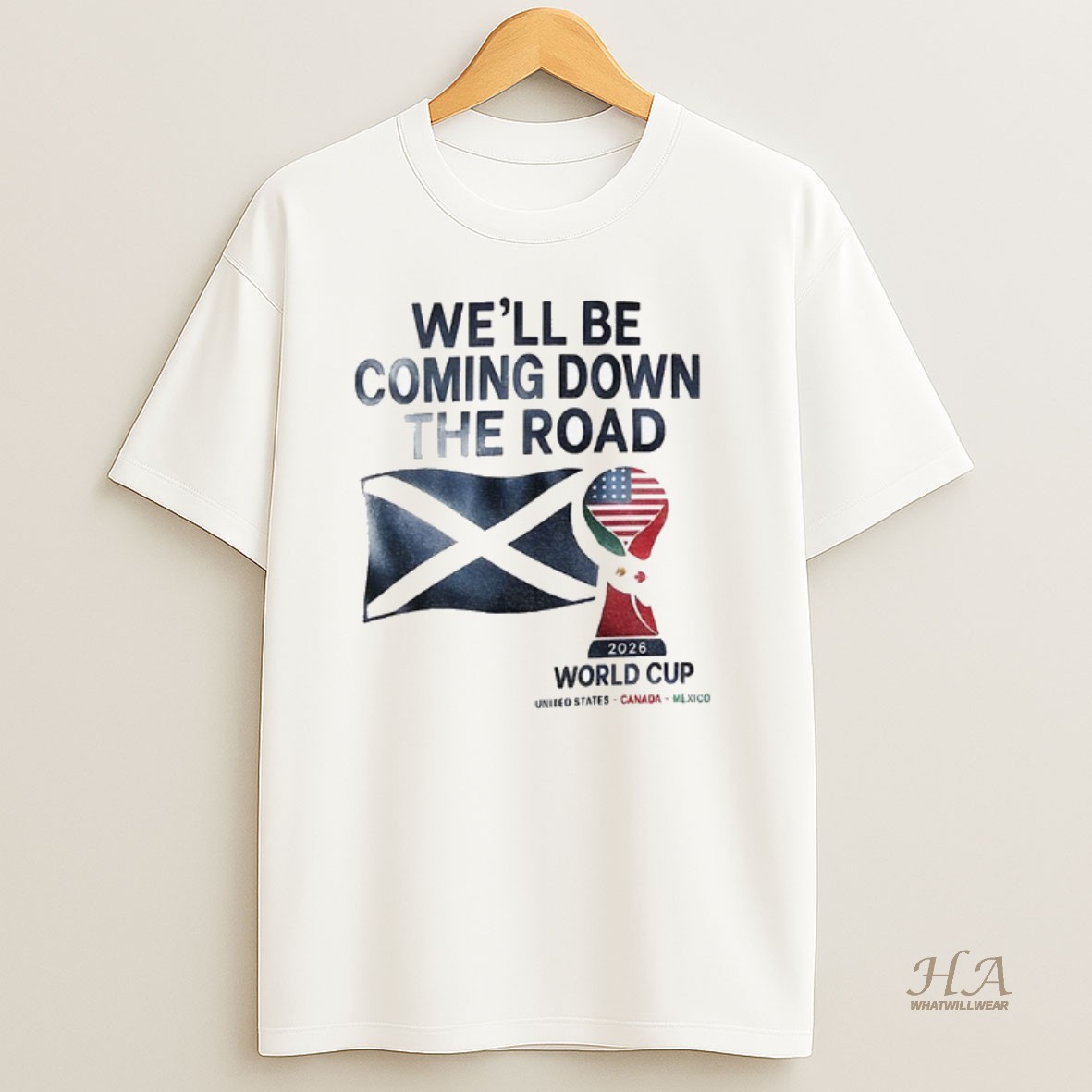 Official Scotland World Cup 2026 Well Be Coming Football Shirt