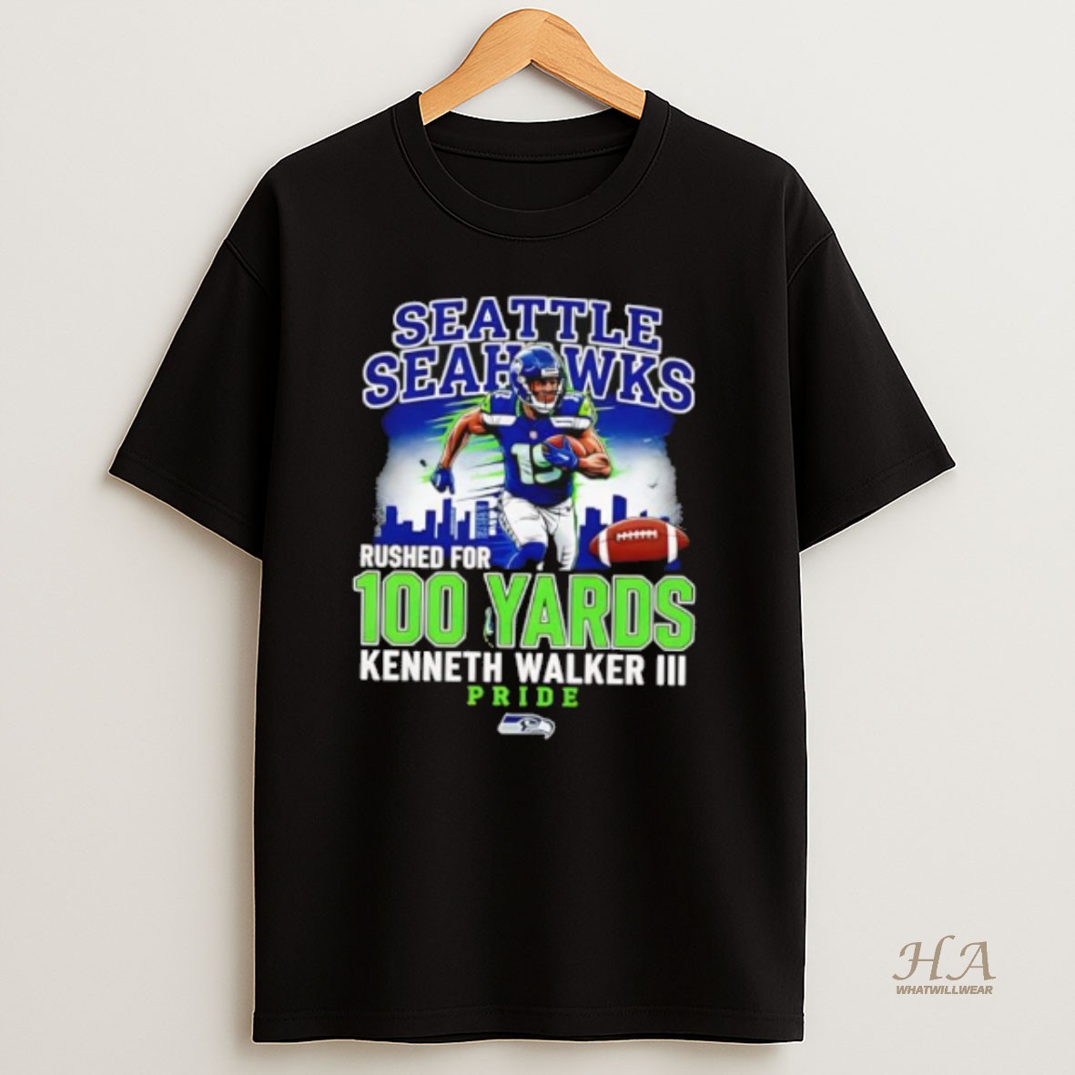 Official Seahawks Kenneth Walker Iii Rushed For 100 Yards Pride T Shirt
