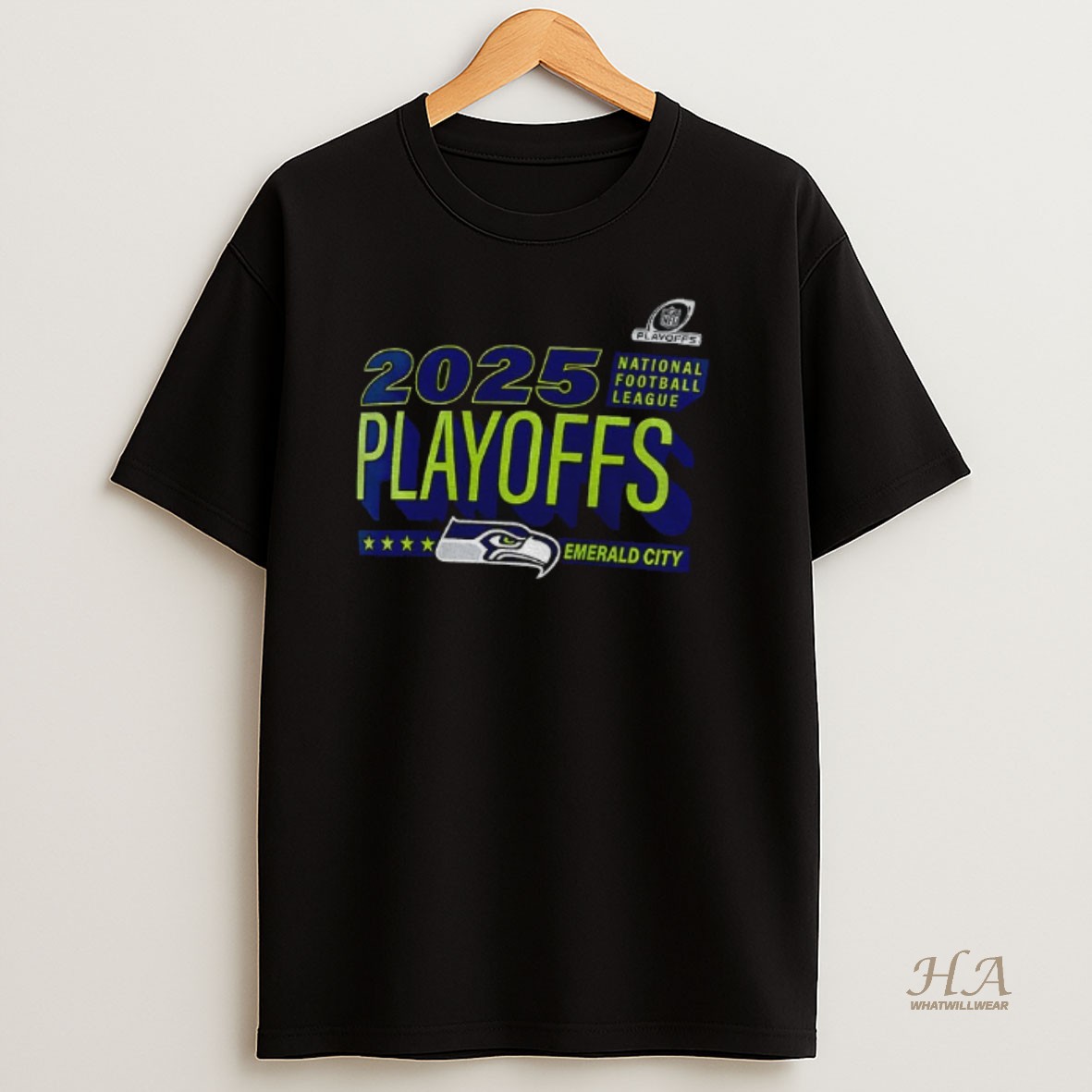 Official Seattle Seahawks 2025 Nfl Playoffs Ready Emerald City T Shirt