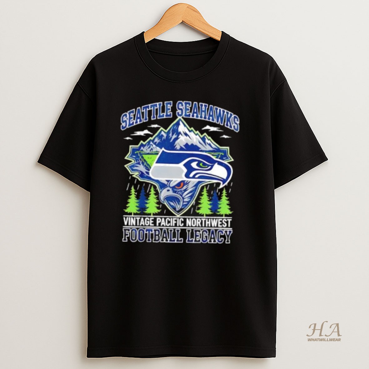 Official Seattle Seahawks Vintage Pacific Northwest Football Legacy T Shirt