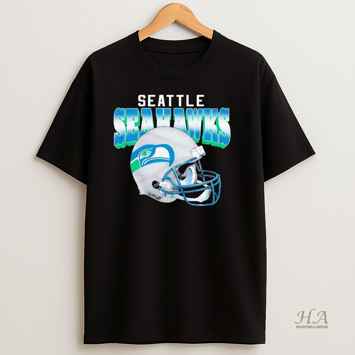 Official Seattle Seahawks Gradient Helmet Shirt