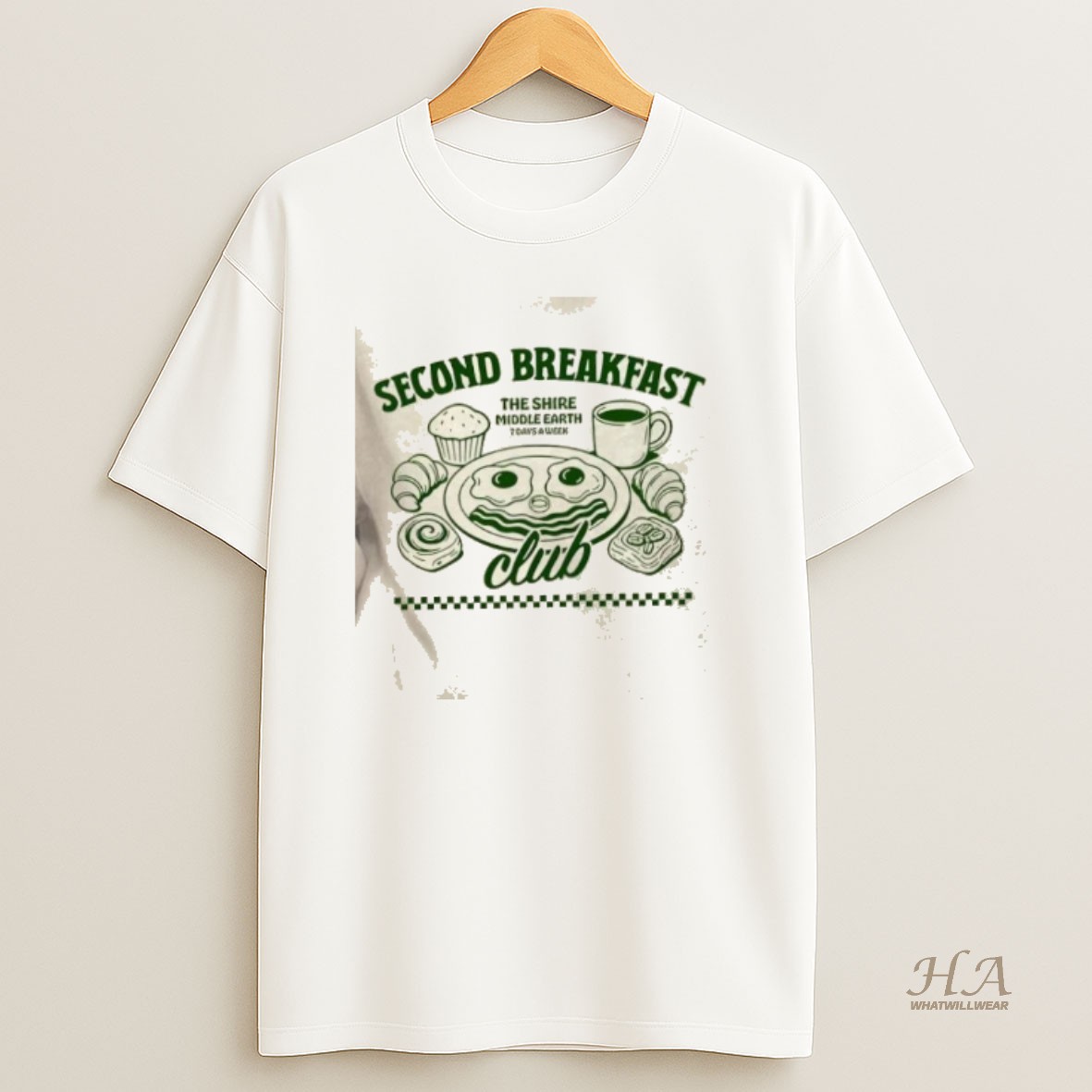 Official Second Breakfast Club The Shire Middle Earth T Shirt