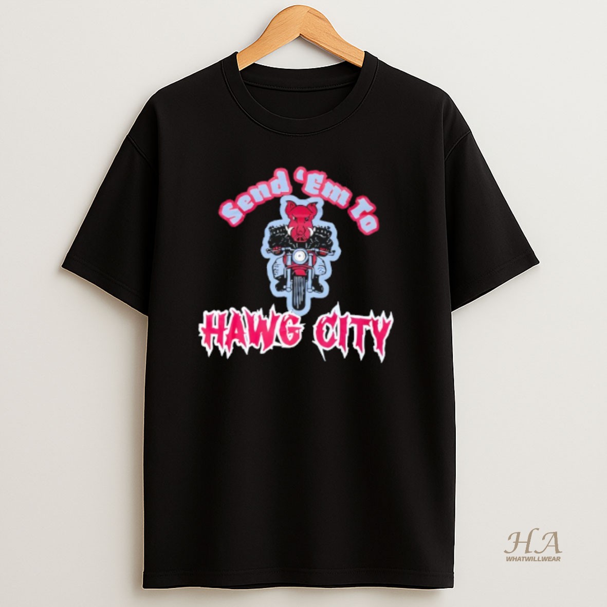 Official Send Em To Hawg City T Shirt