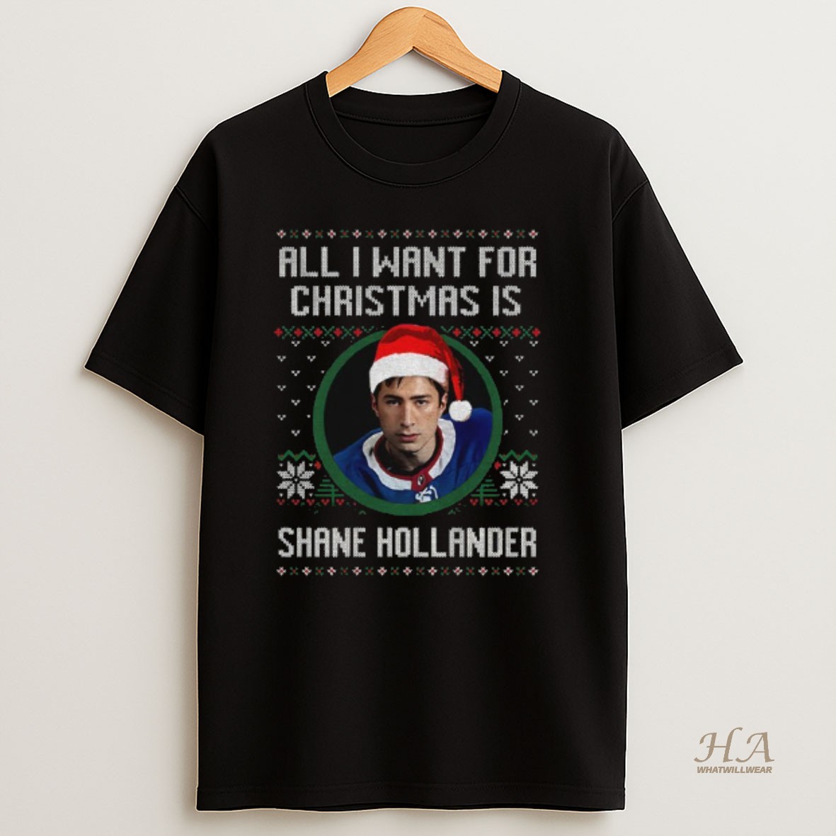 Official Shane Hollander All I Want For Christmas Is Merry Xmas Shirt