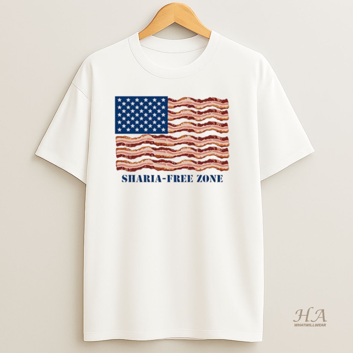 Official Sharia Free Zone Usa Flag Shirt