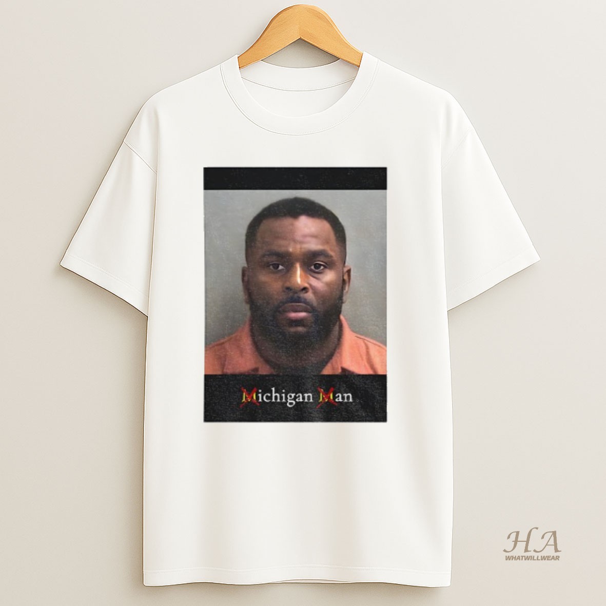 Official Sherrone Moore Mugshot Coach Michigan Wolverines Football Shirt