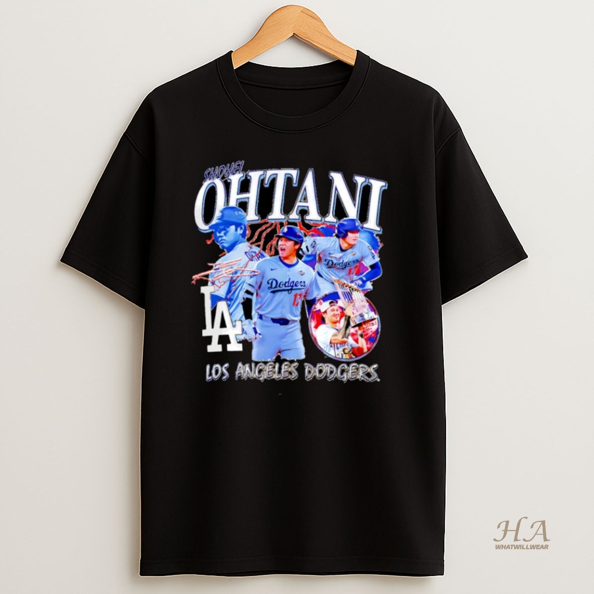 Official Shohei Ohtani Player Los Angeles Dodgers Mlb Signature T Shirt