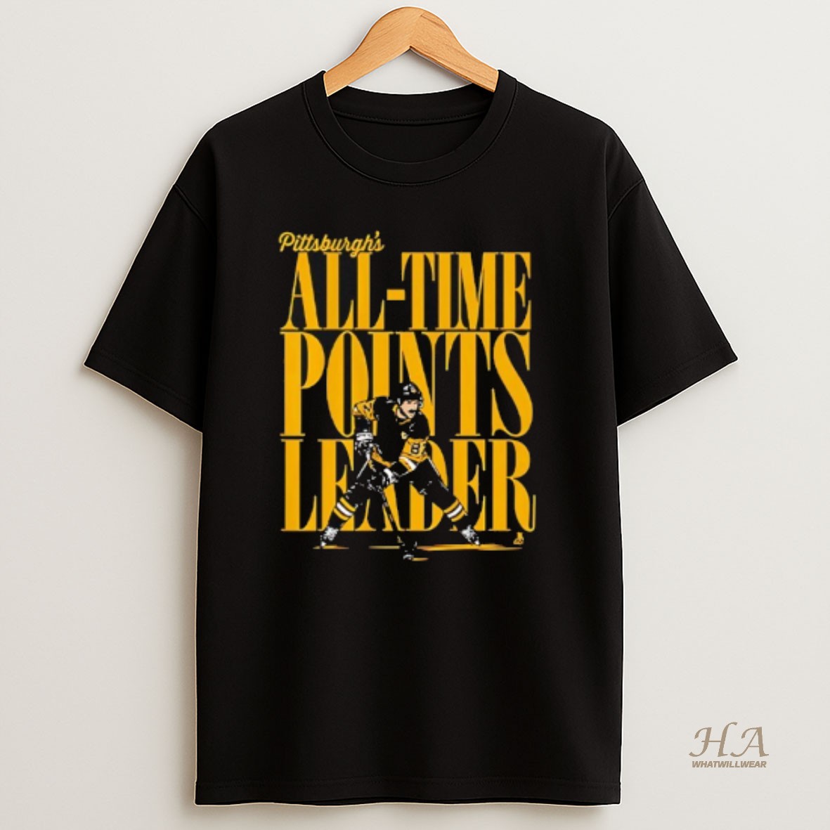Official Sidney Crosby Pittsburgh Penguins All Time Points Leader T Shirt