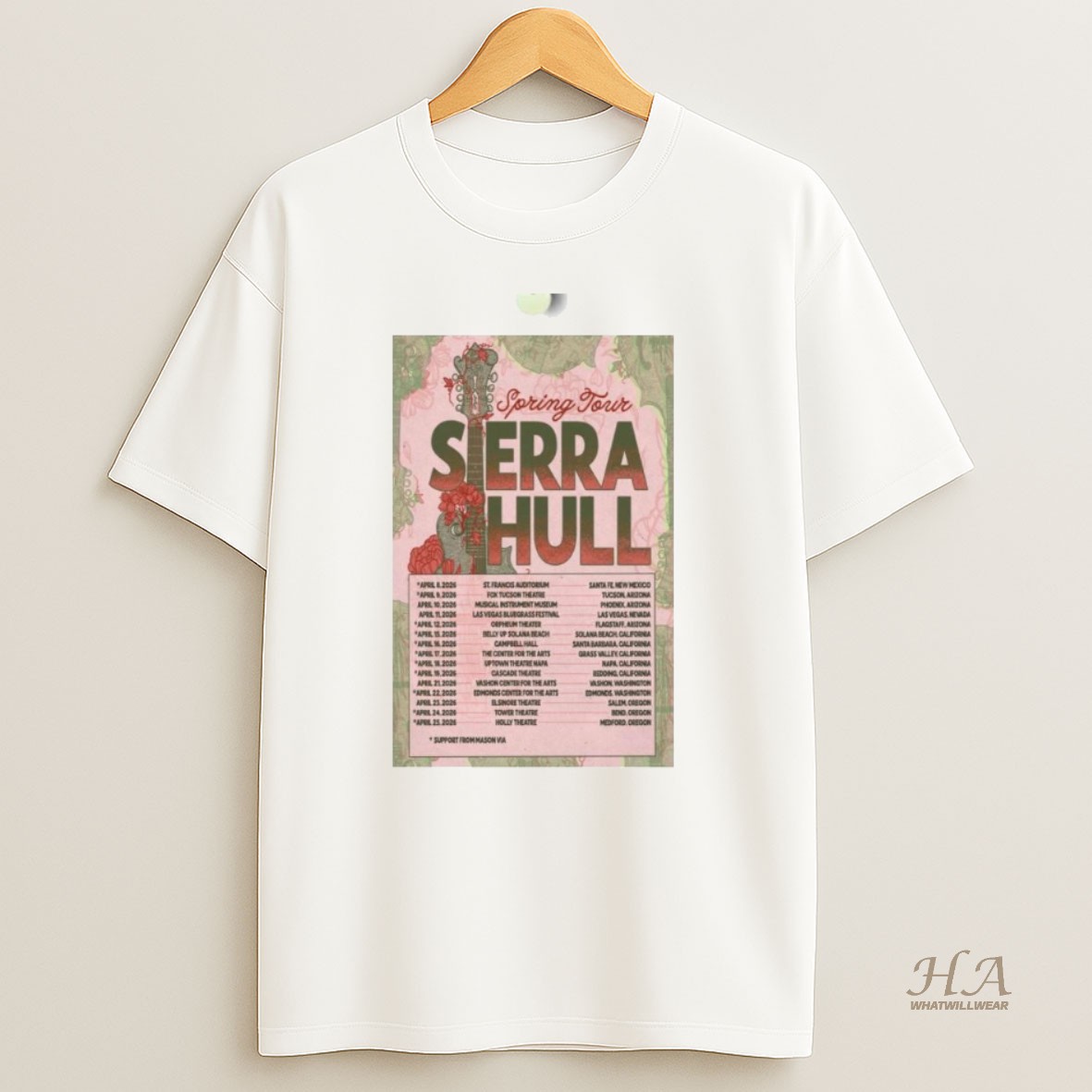 Official Sierra Hull Spring Tour 2026 Shirt