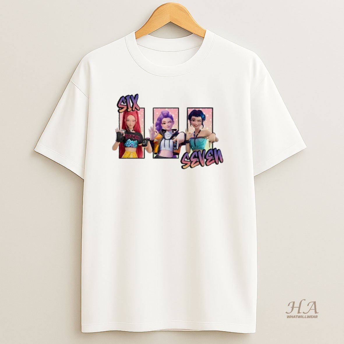 Official Six Seven 6 7 Meme Kpop Girls Band Huntrix Girl Shirt