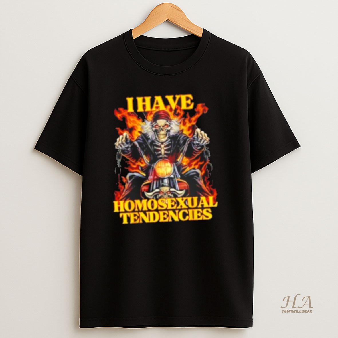 Official Skeleton I Have Homosexual Tendencies T Shirt